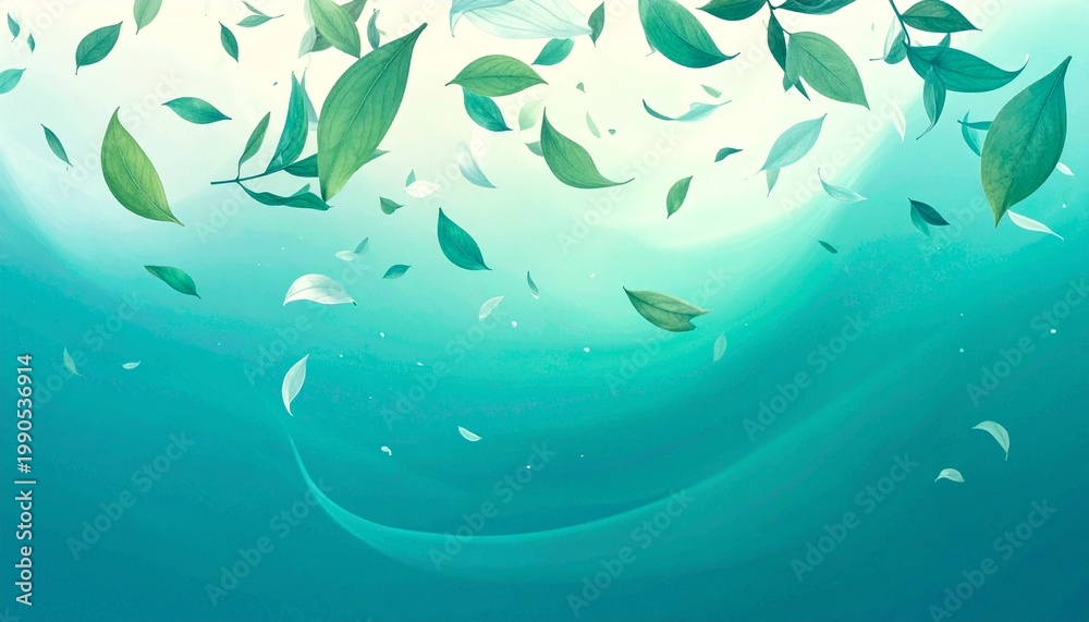 Obraz premium Teal to Cyan Gradient Background with Smooth Seamless Blending