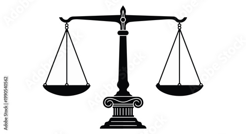 Scales of Justice Icon for Legal Law and Judiciary Systems