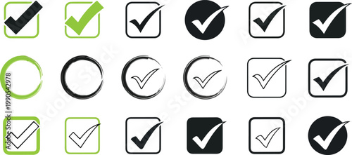 Check Mark Symbols Icons 11.