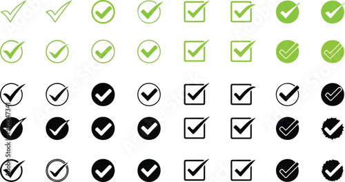 Checkmarks and checkboxes 1.