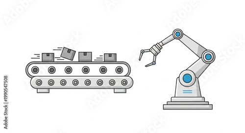 Automated Robotic Arm and Conveyor Belt System.