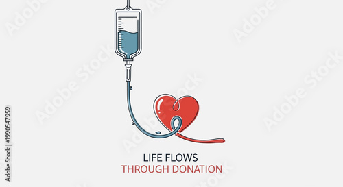 Life Flows Through Donation Heart Infusion.
