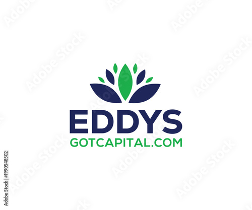 Modern Lotus Leaf Logo for Financial Capital and Business Growth Branding