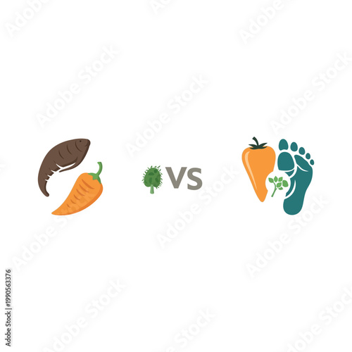 Comparison of Vegan and Non-Vegan Foods with Footprints