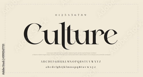 Modern clean beautiful sans serif display font vector 