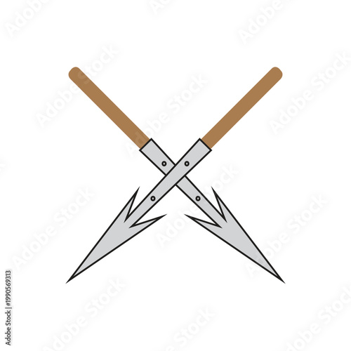 illustration of two tools for hunting pig pests