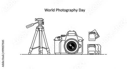 World Photography Day Celebration with Camera Gear.
