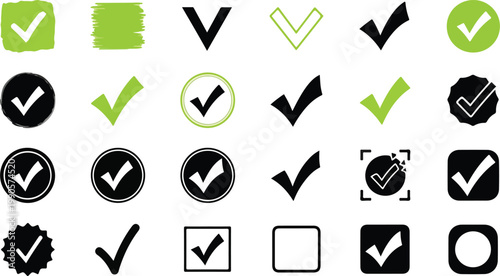 Check Mark Symbols Icons 10.