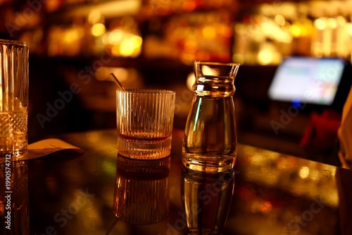 Drinks at the bar counter