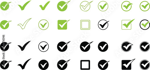 Check Mark Symbols Icons 1.
