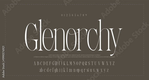 Foto Condensed sans serif font bold and tall