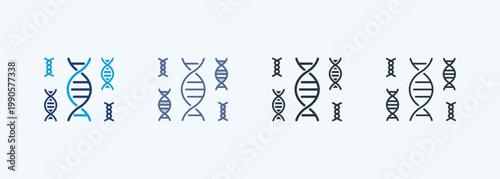 Genetics Multiple Style Icon Collection