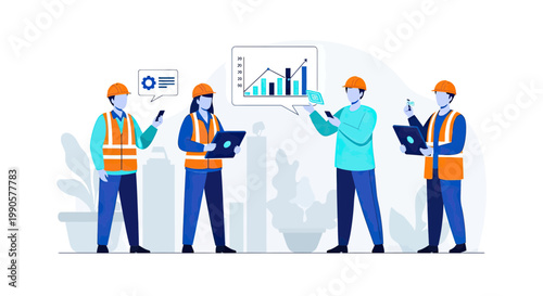 Isometric Vector Illustration of a Glass of Fresh Water Isolated on White Background