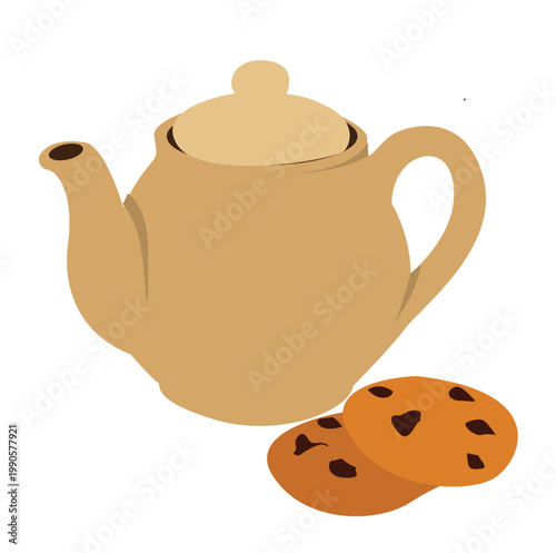 teapot. Teapot Isolated illustration. vektor
