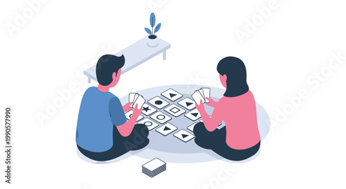 Isometric minimalist wardrobe illustration with rounded corners for modern interior design