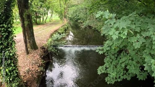 Sarria river in Samos, comarca of Sarria, province of Lugo, Galicia, Spain