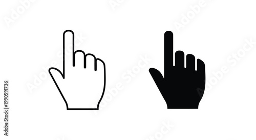 Two hands gesturing one outlined and one dark a striking silhouette