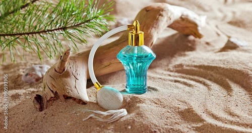 Intense blue perfume made with refreshing and cooling ingredients.