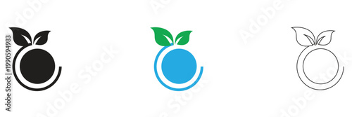 Net Zero Energy  Icon Set. sustainability symbols for eco design concepts.