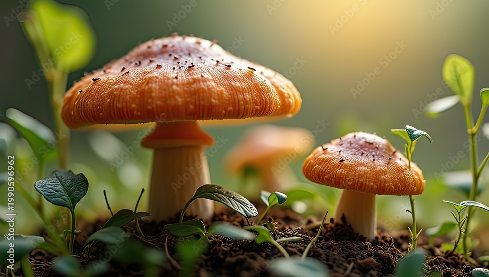 Fototapeta premium mushroom in the grass