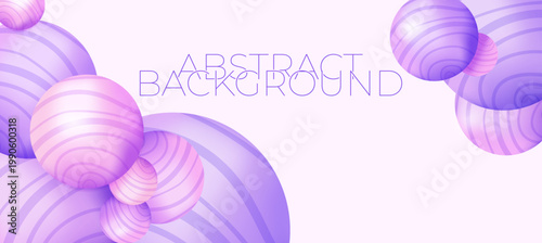Abstract background with abstract volumetric spheres. Vector background.