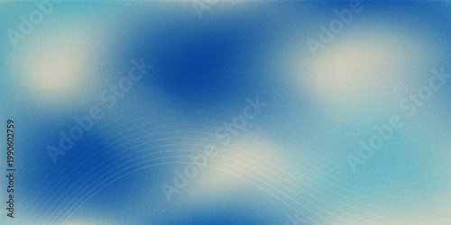 Abstract Blue Technology Wave with Dynamic Line Pattern and Subtle Grain Texture