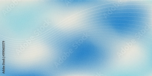 Abstract Blue Technology Wave with Dynamic Line Pattern and Subtle Grain Texture
