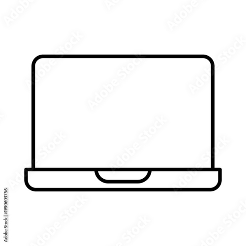 Laptop icon vector. System administrator illustration sign. pc symbol. Devops logo.  