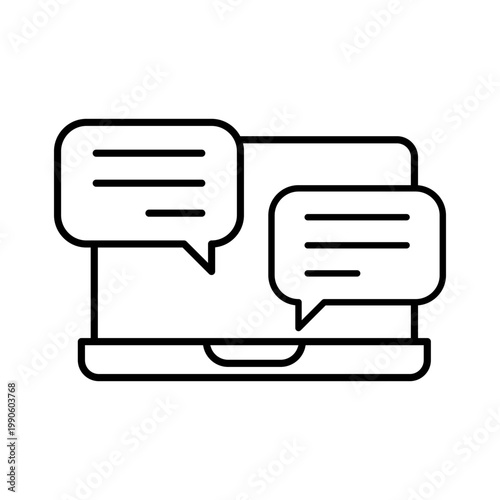 Laptop icon vector. System administrator illustration sign. pc symbol. Devops logo.  