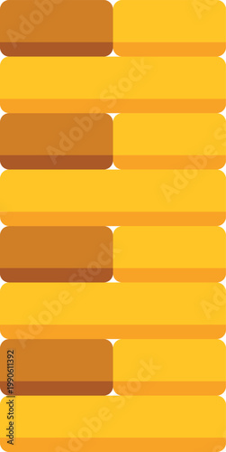 Wooden blocks creating a tall stack in a challenging balancing game