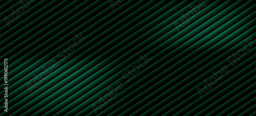 Abstract digital background showcases glowing vertical green light bars symmetrically placed against deep black creating a dynamic and mysterious visual screen texture ideal for modern presentations.