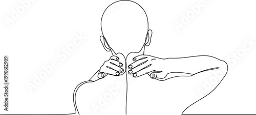 Person Wearing Headphones Close Up.