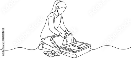 Woman wearing headphones listening music.