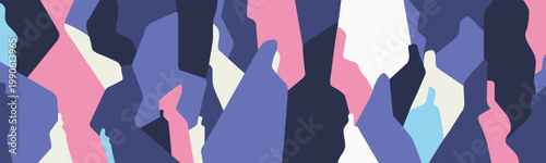   People modern communication abstract silhouettes pattern vector background