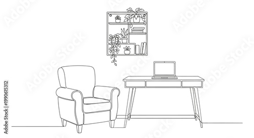 Laptop on a wooden office desk.