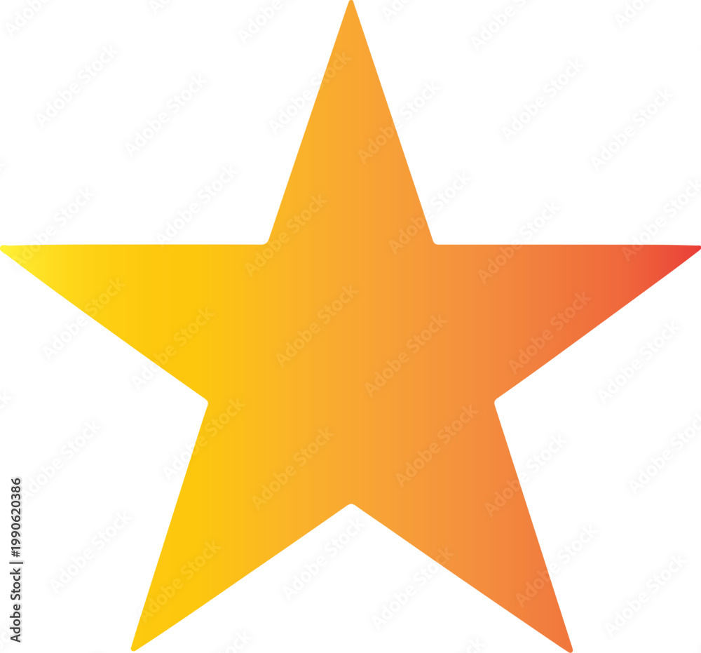 Obraz premium Five-point star silhouette icon representing rating, review, favorite and quality symbol design.