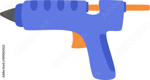 Glue Gun Illustration for Craft DIY and Repair Tool