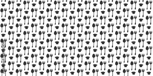 tableware repeating design for professional catering service materials. dinner party wallpaper