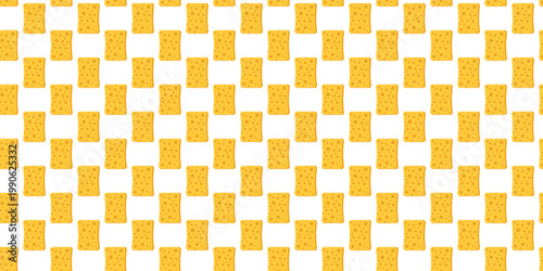 Repeating pattern with kitchen sponges for cleaning branding and home backgrounds