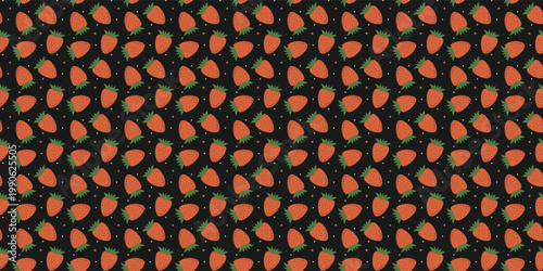 Foto strawberry repeating pattern for children apparel and nursery decor