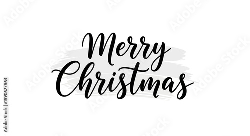 Elegant Brush Script Typography Greeting for Festive Winter Holiday Celebrations and Seasonal Cheer