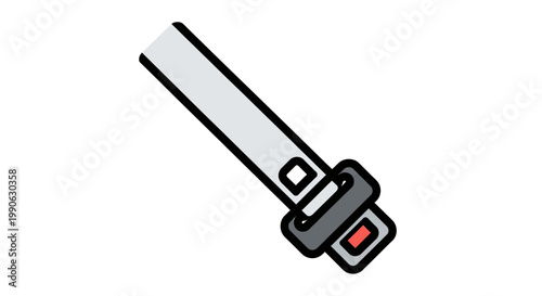 Simplified safety strap with latch mechanism