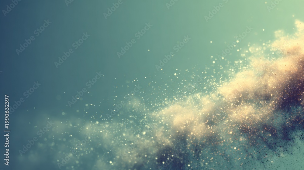Fototapeta premium Ethereal Light Particles Dancing in the Air Over Soft Textured Background for Abstract Art and Design Projects