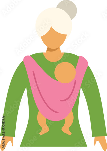 Mother providing care for baby, promoting family bonding and parenting