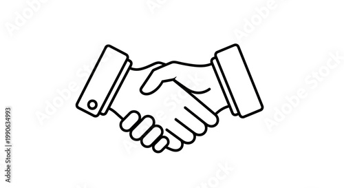 Two hands clasping in a deal, symbolic of agreement, partnership, and success