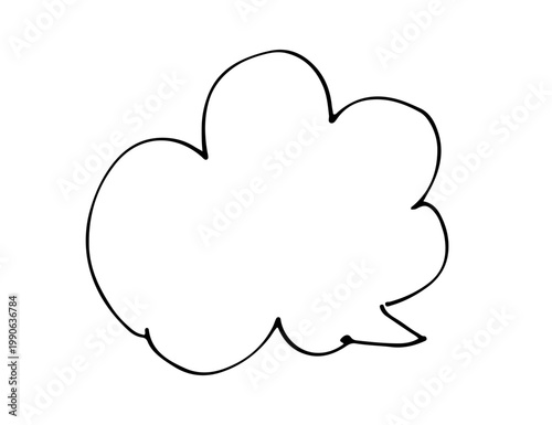 シンプルでかわいい手書きの吹き出し