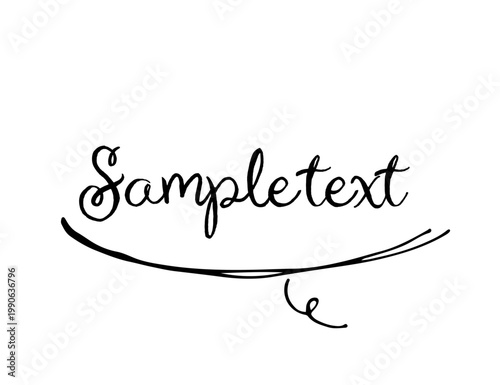 シンプルでかわいい手書きの吹き出し