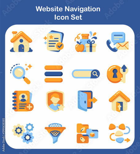 Website Navigation Icon Set.eps