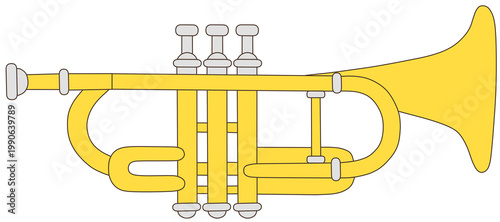 trumpet vector illustration