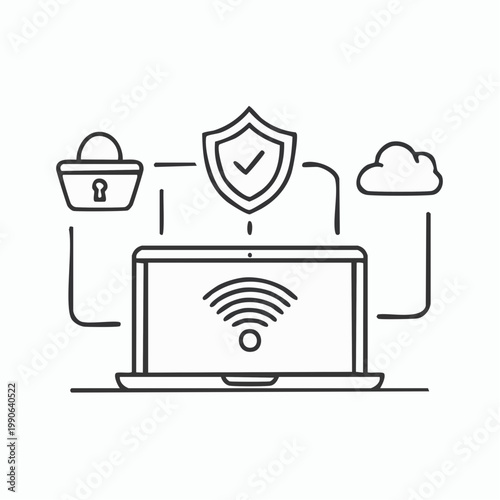 Vector illustration of a kitchen gas stove appliance icon set featuring modern household equipment like a microwave and oven for home design